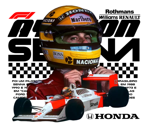 Ayrton Senna Helmet Legacy - White