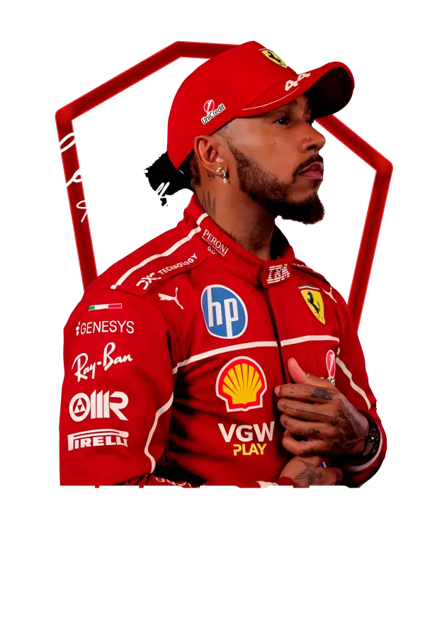 Lewis Hamilton Ferrari Signature - Black