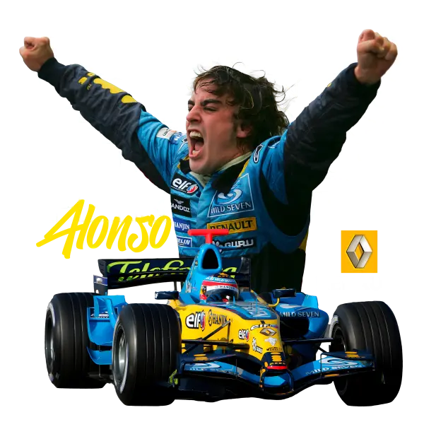 Fernando Alonso Renault Celebration - Black