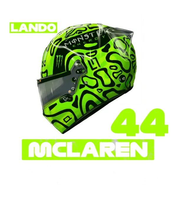 Lando Norris Neon Helmet
