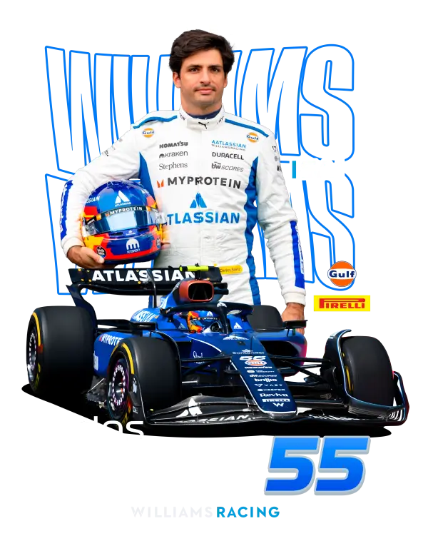 Carlos Sainz Williams 55 - Black