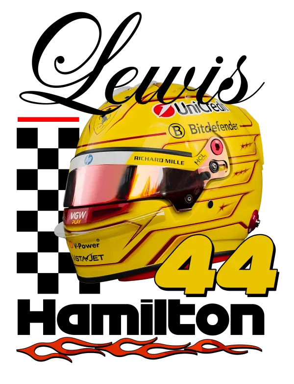 Lewis Hamilton 44 Helmet - White